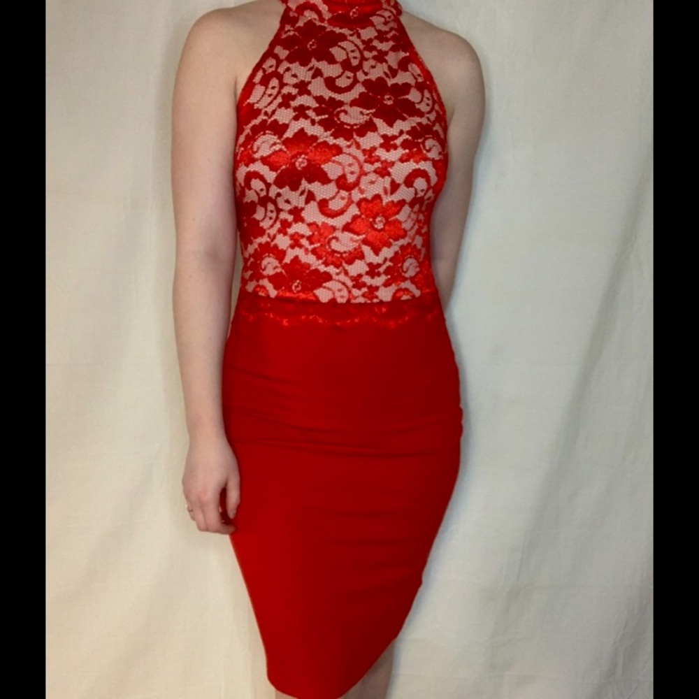 Red dress